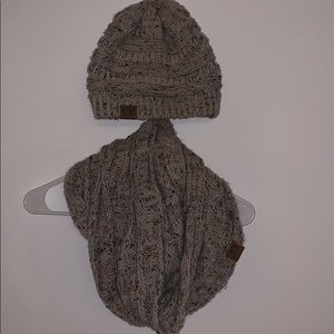 C.C Hat and Scarf Set